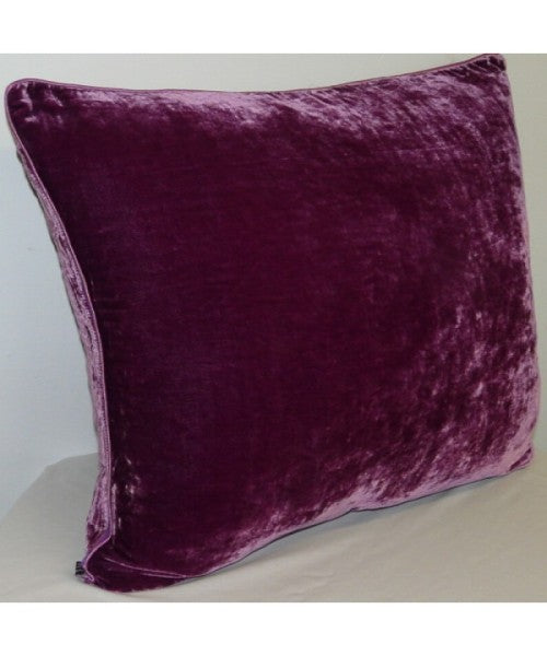 Cushion Silk Velvet Berry