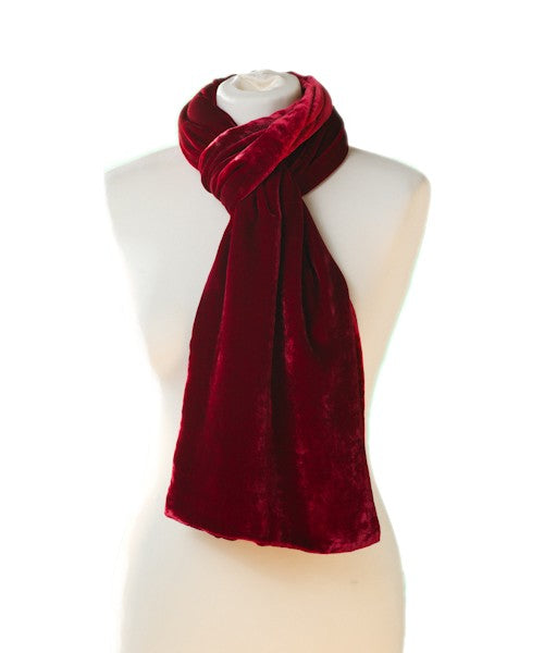 Classic Silk Velvet Scarf Passion