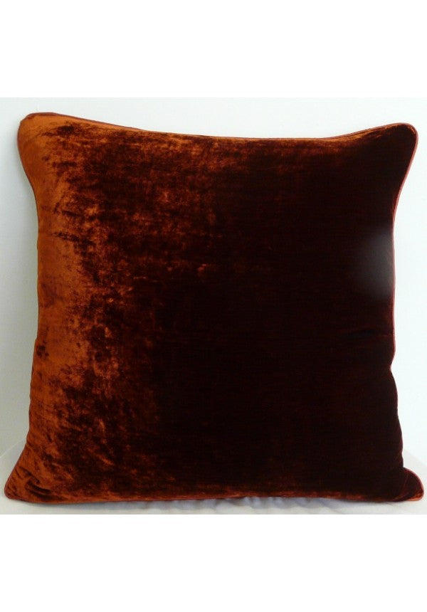 Cushion Silk Velvet Dark Berry