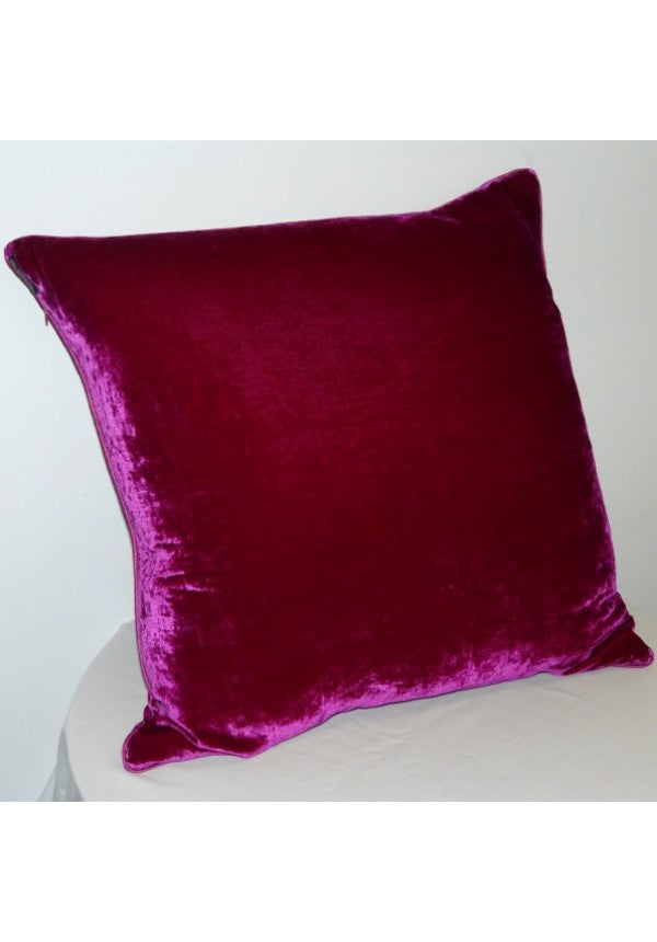 Cushion Silk Velvet New Fuchsia