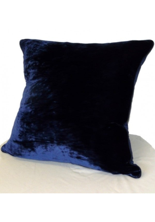 Cushion Silk Velvet Navy