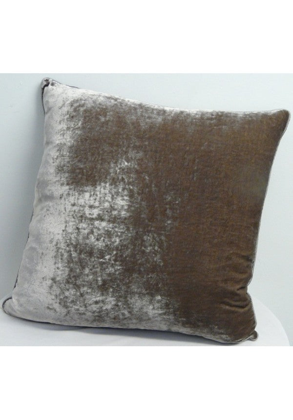 Cushion Silk Velvet Rose Black