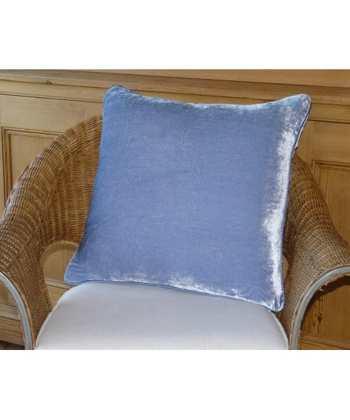 Cushion Silk Velvet Sky