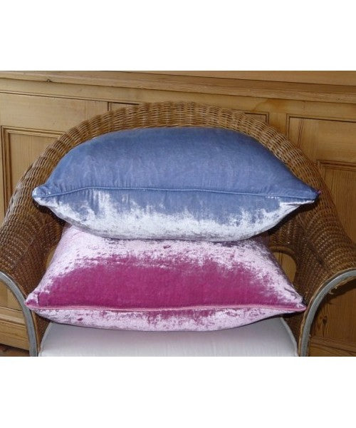 Cushion Silk Velvet Sky